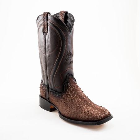 BOTA PITON NOBUCK ORIGINAL SQUARE 00025WC C/INJERTO A TONO WELT 4CM 29CM