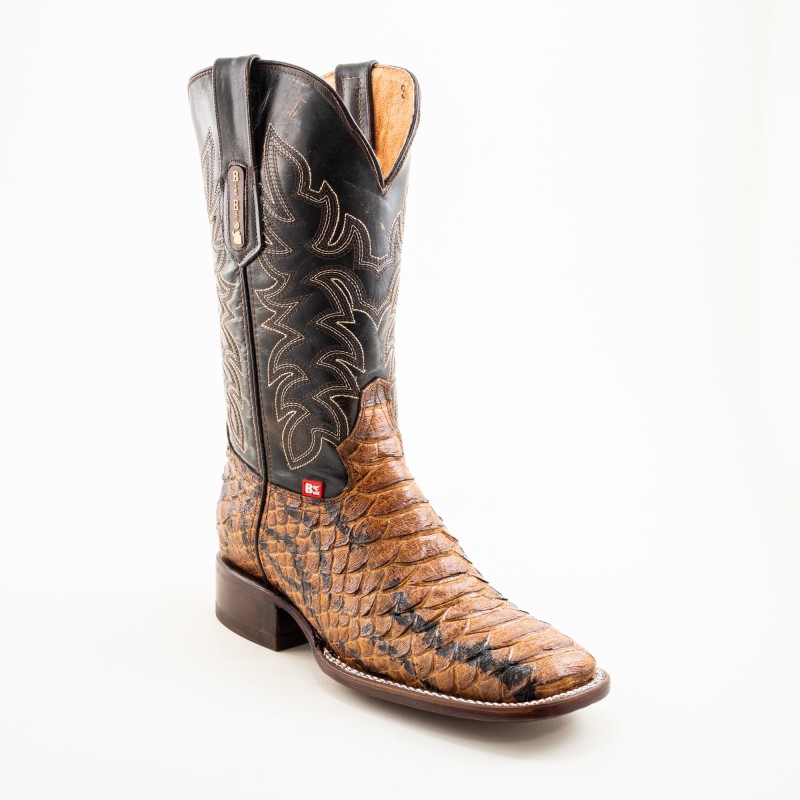 BOTA PITON JUMBO RUSTICO GRABADO 5100 51897 OMAR CUERO WELT 4CM 30CM