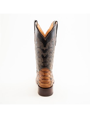 BOTA PITON JUMBO RUSTICO GRABADO 5100 51897 OMAR CUERO WELT 4CM 30CM