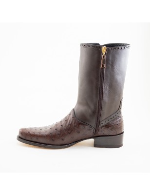 BOTA AVESTRUZ/BECERRO ORIGINAL 276010B CUERO A TONO WELT 3.5CM 25.5CM