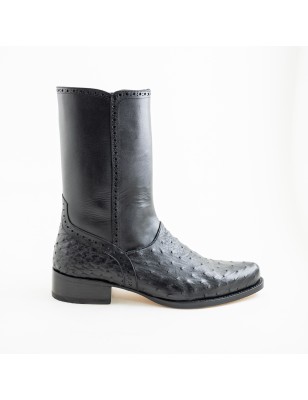 BOTA AVESTRUZ/BECERRO ORIGINAL 276010B CUERO A TONO WELT 3.5CM 25.5CM