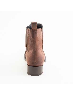 BOTIN TEJIDO GRASO 46501XN CUERO A TONO WELT 3.5CM 15CM