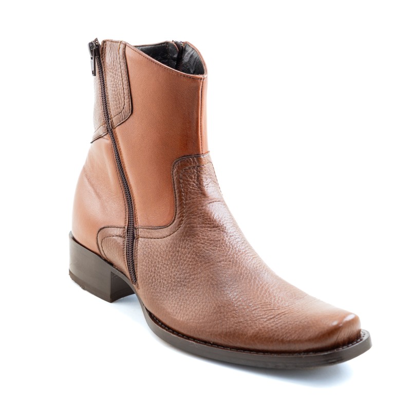 BOTIN VENADO/BECERRO 42606DB CUERO A TONO WELT 4CM 18CM