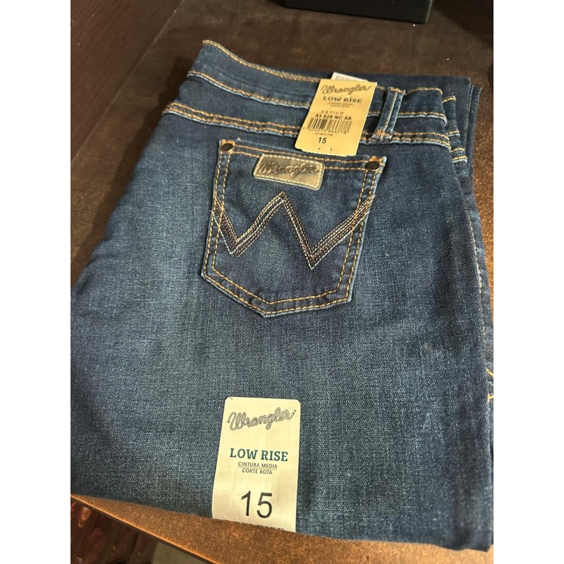 PANTALON 53528NC5A ALGODON & ELASTANO BOTA LOW RISE UNITALLA MEDIA