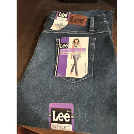 PANTALON 03531NB41 ALGODON & POLIESTER & ELASTANO RECTO SLIM FIT UNITALLA ALTA