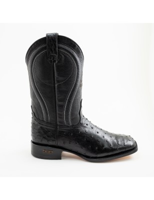 BOTA AVESTRUZ ORIGINAL MORGAN SQUARE 00025WC C/INJERTO A TONO WELT 4CM 29CM