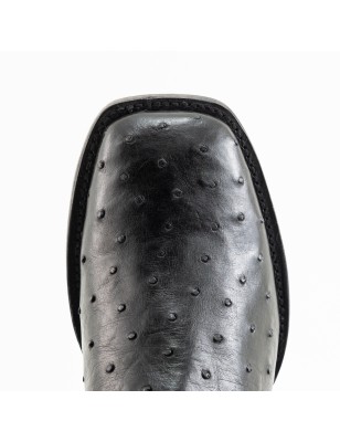 BOTA AVESTRUZ ORIGINAL MORGAN SQUARE 00025WC C/INJERTO A TONO WELT 4CM 29CM