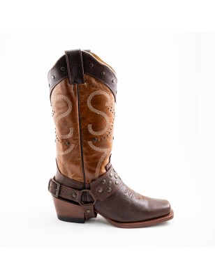 BOTA NAGA 253-4R E7 CUERO CENTRO WELT 5CM 31 CM