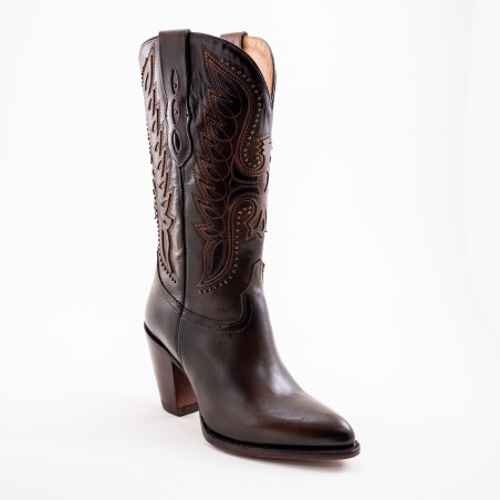 BOTA GRECO 9001PD LAB-01 ARABELA CUERO ROSAS A TONO WELT 9CM 32CM