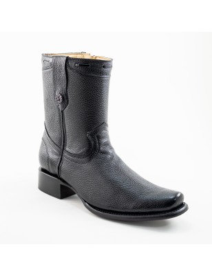 BOTA VENADO INGLES FRANCO CUERO A TONO WELT 4CM 21CM