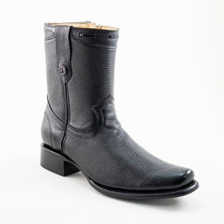 BOTA VENADO INGLES FRANCO CUERO A TONO WELT 4CM 21CM