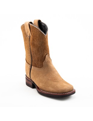 BOTA BUCK PELO SQUARE CRIOLLITO HULE WELT 3.5CM 19CM