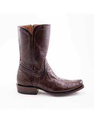 BOTA AVESTRUZ ORIGINAL RAMIRO - 2 MAT-15 MATHIEU 1942 CUERO TPU WELT 4CM 25CM