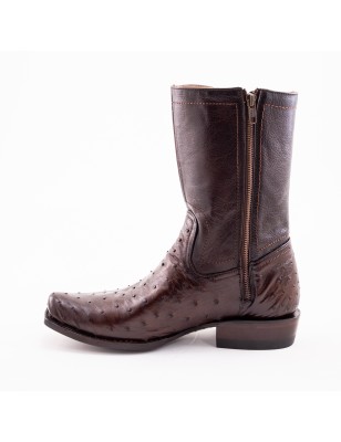 BOTA AVESTRUZ ORIGINAL RAMIRO - 2 MAT-15 MATHIEU 1942 CUERO TPU WELT 4CM 25CM