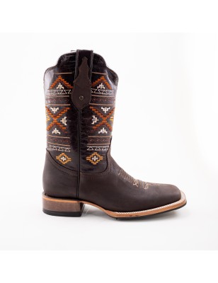 BOTA CRAZY TEXANA DOBLE VIDA NATURAL WELT 4CM 32CM