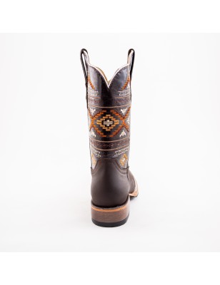 BOTA CRAZY TEXANA DOBLE VIDA NATURAL WELT 4CM 32CM