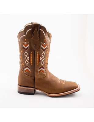 BOTA CRAZY TEXANA DOBLE VIDA NATURAL WELT 4CM 29.5CM