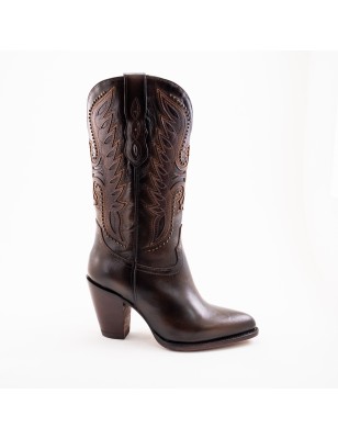 BOTA RIO GRANDE GRECO 9001PD LAB-01 ARABELA CUERO ROSAS A TONO WELT 9CM 32CM