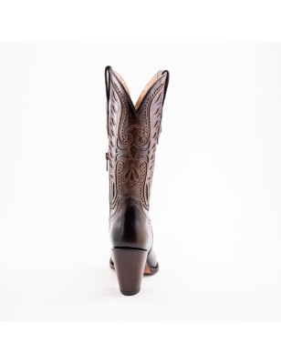 BOTA RIO GRANDE GRECO 9001PD LAB-01 ARABELA CUERO ROSAS A TONO WELT 9CM 32CM