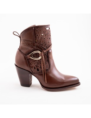 BOTIN RIO GRANDE MERINO 9001PD GIA-01 GIA CUERO ROSAS A TONO WELT 9CM 18CM