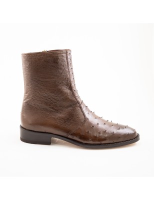 BOTIN AVESTRUZ / PANZA ORIGINAL 0941O CUERO WELT 3CM 19CM