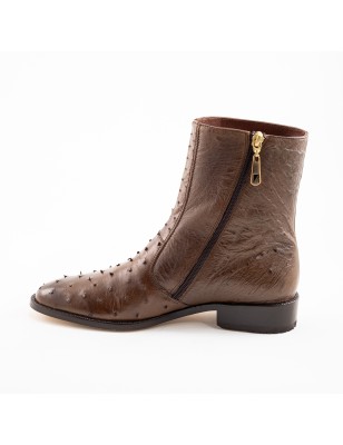 BOTIN AVESTRUZ / PANZA ORIGINAL 0941O CUERO WELT 3CM 19CM