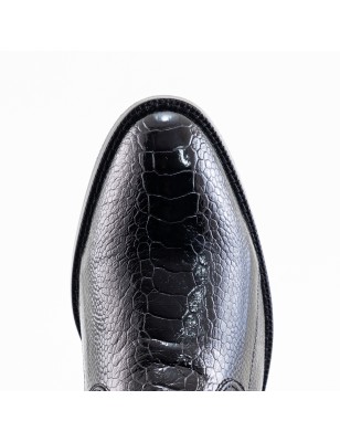 BOTIN PATA AVESTRUZ / PANZA ORIGINAL 0941LO CUERO WELT 3CM 18CM