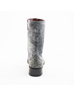 BOTA AVESTRUZ ALASKA ORIGINAL 27601OB CUERO WELT 3.5CM 23.5 CM