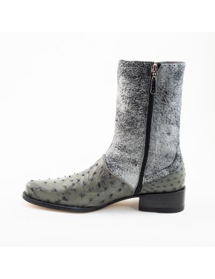 BOTA AVESTRUZ ALASKA ORIGINAL 27601OB CUERO WELT 3.5CM 23.5 CM