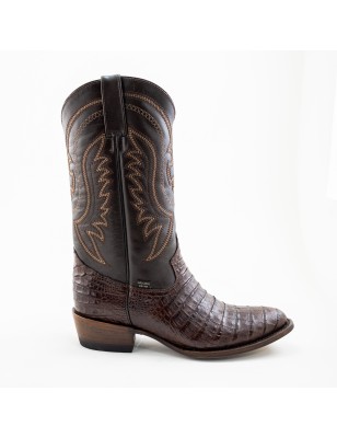 BOTA CAIMAN ORIGINAL 900-E CUERO CENTRO CAOBA WELT 4CM 31CM