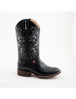 BOTA LIZARD GRABADO 5100 51334 YARELI CUERO WELT 3.5CM 30CM