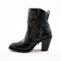 BOTIN RIO GRANDE MONDELO 9001PD GIA-03 GIA CUERO ROSAS A TONO WELT 9CM 18CM