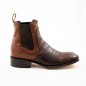 BOTIN COCO BELLY PLATINO SQUARE NOGALES CUERO/INJERTO WELT 4CM 15CM