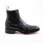 BOTIN COCO BELLY PLATINO SQUARE NOGALES CUERO/INJERTO WELT 4CM 15CM
