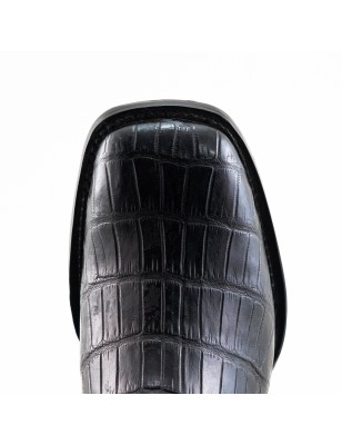 BOTIN COCO BELLY PLATINO SQUARE NOGALES CUERO/INJERTO WELT 4CM 15CM