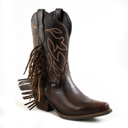 BOTA JUSTIN PIEL DE RES BRUSH JB5596