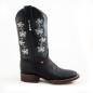 BOTA BIG BULL PIEL GRABADA TIPO SERPIENTE PITÓN 5100 51431 YARELI