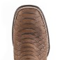 BOTA BIG BULL PIEL GRABADA TIPO SERPIENTE PITÓN 5100 51925 OMAR